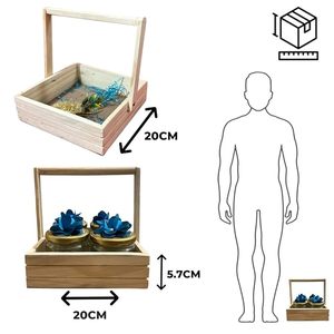 Wood <b>basket</b>, wooden <b>basket</b>, wood storage <b>basket</b>, wooden storage <b>basket</b>, wood <b>basket</b> organizer, - Product Image 4