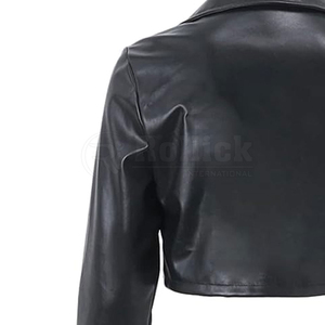 <b>Women</b> Crop Top Leather <b>Jackets</b> <b>Lightweight</b> Fashion <b>Jacket</b> Trendy <b>Women</b> Crop Top Leather <b>Jackets</b> - Product Image 4