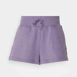 Summer Casual Women's Mid Waist <b>Elastic</b> Shorts 100% Cotton Anti-Wrinkle Sporty Printed Knitted Fabric - Product Image 1