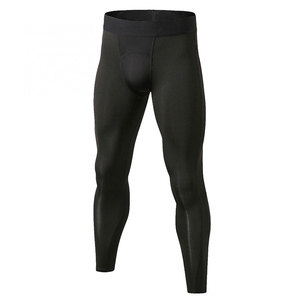 Top Sale <b>Men</b> <b>Compression</b> <b>Tight</b> Leggings Running Gym Custom Logo Design Spandex/Nylon Breathable Quick Dry High Quality Knee - Product Image 1