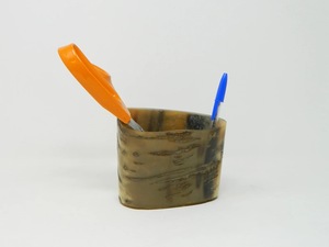 Porte-stylo en corne de buffle, vaisselle réutilisable, multi-usages, alliant élégance et durabilité pour stylos, décoration de bureau, haute qualité - Product Image 1