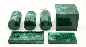 Juego de Baño de Resina Hecho a Mano Multiusos con Diseño Pulido y Pintado, Ideal para Decoración del Hogar y Estilismo de Baños - Product Image 2