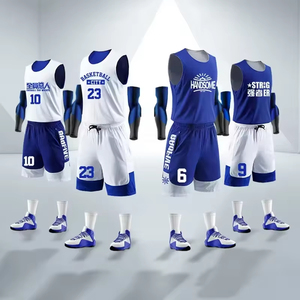 Conjunto de Camiseta de Baloncesto Super Royals, Negro y Rojo, Sublimada, Absorbente de Humedad, Unisex, para Adultos, 100% Poliéster, Sin Mangas - Product Image 4