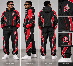 Custom Summer 2-Piece Nylon Windbreaker <b>Tracksuit</b> Set Men Plus Size High Quality Casual Lightweight Reversible Quick Dry - Product Image 4