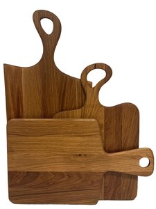Planche à découper en bois écologique avec poignée, épaisseur 1,5 cm, grande planche rectangulaire pour la viande, le fromage, le pain, les légumes, utilisation en cuisine - Product Image 2