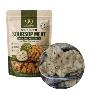 Rodajas de guanábana vietnamita congeladas y secas, snack de fruta con chile y sal, 1 kg, envasado al vacío, ¡Gran oferta! Snacks de fruta picante favoritos de los jóvenes. - Product Image 1