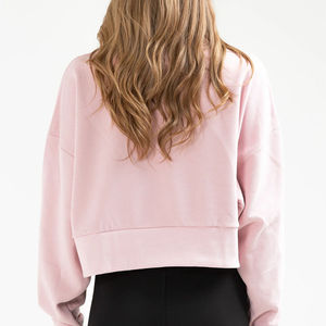 Sweat-shirt en molleton bio en coton bio pour femme, dernière collection hiver, disponible à un prix raisonnable. - Product Image 6