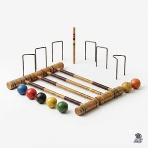 Juego de Croquet para Jardín, Equipo Profesional para Juegos en el Césped, Construcción de Madera Resistente, Colección Premium para Recreación Familiar - Product Image 2