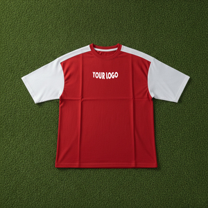 2026 Haute Qualité 100% Coton OEM Vente en Gros Impression de Logo Personnalisé Tricoté Bicolore Manches Raglan Respirant Séchage Rapide Décontracté - Product Image 2