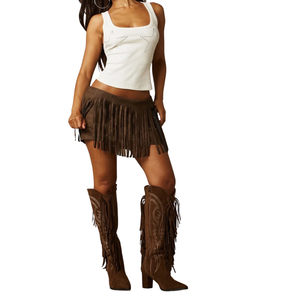 Customized <b>Women's</b> <b>White</b> Ribbed <b>Tank</b> <b>Top</b> Square Scoop Neck Sequined Star Deco Knitted Crop <b>Top</b> Casual Style - Product Image 4