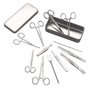 Ensemble de 13 instruments chirurgicaux en acier inoxydable, outils d'entraînement à la suture pour étudiants en médecine, certifiés CE Classe I - Product Image 1