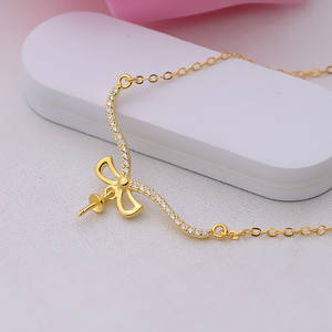 Collar con Colgante de Plata S925 con Cadena para Clavícula, Accesorios de Perlas para Mujer, Semi-Acabado, 281 Collares con Colgante Finos - Product Image 5