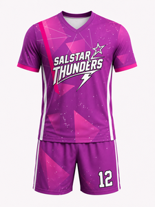 Último Diseño de Uniforme de Fútbol, Camiseta de Verano, Logotipo del Equipo de Moda, Patrocinador Personalizable, Transpirable, de Secado Rápido, de Calidad, Gran Venta - Product Image 2