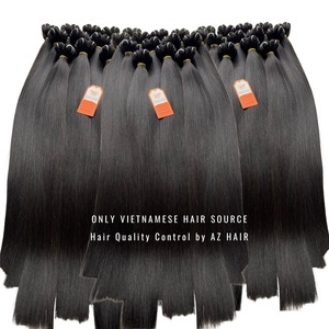 ผมต่อแบบเส้นตรงสีดำคุณภาพสูง ขนาด 8-40 นิ้ว เกล็ดผมเรียงตัวสวยงาม  แบบ Double Machine Weft - Product Image 3
