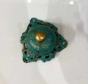 Antique <b>Brass</b> Service <b>Bell</b> Decorative Hand Press <b>Bell</b> Ornate Reception Counter <b>Bell</b> for Hotel Restaurant Home Office Table Decor - Product Image 3