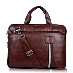 Unisex Genuine Leather Luxury Eco-Friendly Durable Messenger Bag Vintage Laptop <b>Briefcase</b> Office Shoulder Bag for Business - Product Image 1