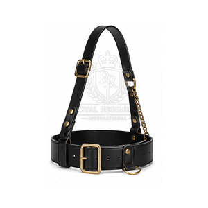 Ceinture Sam Browne en cuir élégante avec ajustement réglable, boucle classique et style décoratif pour les événements formels - Product Image 3