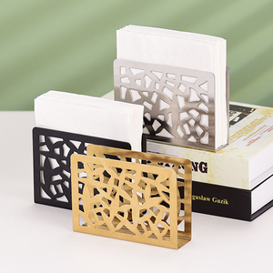Metal Napkin Holder for Table New Napkin Organizer <b>Freestanding</b> Upright Napkin Stand for Kitchen Restaurant <b>Bar</b> - Product Image 5