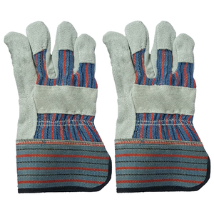 Gants de sécurité pour chantier en cuir de vachette robuste, doublés de coton écologique, pour l'hiver, usage industriel et mécanique - Durables - Product Image 2