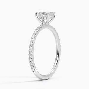 Anillo BOJ 0126 con Corte Ovalado, Plata 925, Anillo Solitario de Lujo con Engaste de Puntas, Diamante de 2ct, Color D, VVS1, Moissanita, Certificado GRA - Product Image 2
