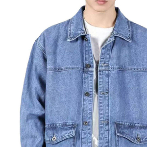Vestes en jean pour hommes à prix de gros, coupe classique, haute qualité, dernier style, vestes en jean tendance pour l'extérieur - Product Image 3
