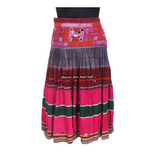 Ethnic Design Tribal Kutch Cotton Hand Embroidery Vintage Bohemian Banjara <b>Skirts</b> Beautiful Rare Vintage Kutchi <b>Skirt</b> Handmade - Product Image 1