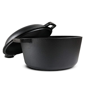 Olla Holandesa Esmaltada de Alta Resistencia con Diseño de Hierro Fundido, Superficie Lisa No Reactiva y Tapa Hermética - Product Image 1