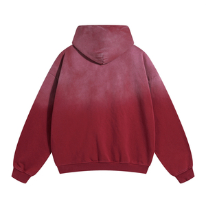 Sudadera con Capucha Oversize de Algodón 100% French Terry 450GSM para Hombre, Estilo Vintage Desgastado, Lavado, en Blanco, Streetwear, Distressed, de Alto Gramaje - Product Image 2