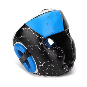 Cascos de Boxeo Portátiles de Cuero Duradero Personalizados OEM, Protector de Cabeza para Entrenamiento con Doble Protección Facial para Artes Marciales Mixtas (MMA) - Product Image 4