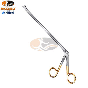 JACKBILLY Schlesinger 9 Inch Stainless Steel Intervertebral Disc Rongeur Straight Surgical Instrument 5x10mm Serrated Jaws <b>Bite</b> - Product Image 5