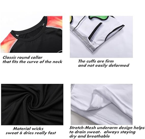 เสื้อกล้ามรัดรูปผู้ชาย สีดำขาวไล่เฉด พิมพ์ลายดิจิตอล ระบายอากาศ แห้งเร็ว ผ้ายืดสแปนเด็กซ์/ไนลอน สำหรับออกกำลังกายและว่ายน้ำ - Product Image 4