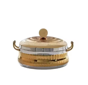 Minimalist Design Dishwasher Safe General Use Stainless Steel Round Casserole Pot With Lid Insulated Food Warmer - Product Image 3