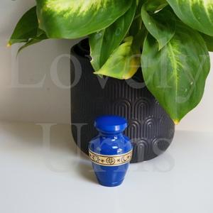 Urna Conmemorativa Aura Azul Real para Cenizas Humanas, Urna Funeraria Pequeña, Mini Urna Decorativa para Cenizas - Product Image 4