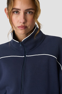Custom Logo Women Contrast Piping Zip Jacket & Jogger Women's Tracksuits Breathable Streetwear <b>Jogging</b> <b>Suits</b> Women's Sweatsuits - Product Image 4