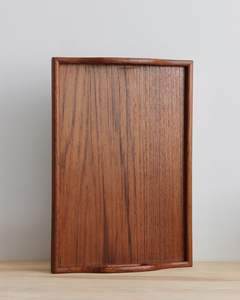 Plateau de service et de rangement en bambou pour la maison, finition polie, personnalisable, passe au lave-vaisselle, pour une utilisation dans le salon - Product Image 1