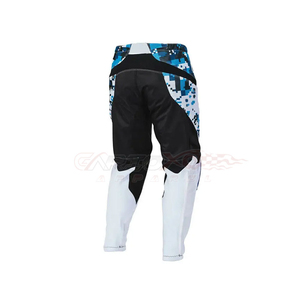 Traje de Motocross para Hombre, Manga Larga, Blanco y Azul, Poliéster, Impermeable, Transpirable, para Verano y Otoño, Kit para Adultos - Product Image 4
