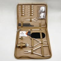 Kit d'outils d'extension de cheveux professionnel de haute qualité en acier inoxydable Durable Nude Micro perles fil ciseaux pince à cheveux pince