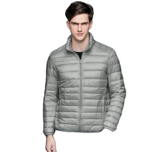 Ultra <b>Light</b> Thin 90% <b>Duck</b> Down Jacket for Men New Autumn Winter Collection. Stand Collar Outerwear Coat in S-3XL Canvas Fabric - Product Image 1