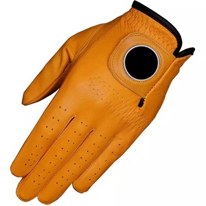 Prix d'usine Cabretta Gants de golf en cuir de mouton Logo personnalisé de haute qualité en cuir véritable pour le sport - Product Image 5