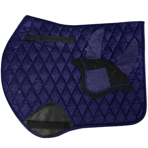 Tapis de selle en laine personnalisables pour l'équitation, avec logo brodé, haute qualité, pour dressage, sports équestres, course de chevaux, tapis de selle à contact étroit - Product Image 5