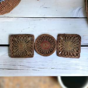 Sous-verre rectangulaire en rotin à motif floral pour adultes – Protection de table pour tasses à thé et café, idéal pour la salle à manger, la cuisine et le bureau - Product Image 6