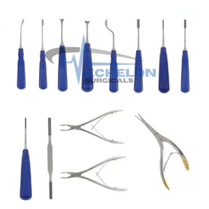 Juego de instrumentos básicos para preservación en rinoplastia de 13 piezas, juego de instrumentos de cirugía plástica de ECHELON SURGICALS - Product Image 2