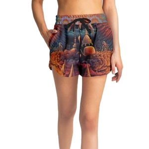 ดีเทลการเย็บแบบคอนทราสต์ ลุคอุตสาหกรรมสมัยใหม่ ทนทาน ทันสมัย ใช้งานได้หลากหลาย กางเกงขาสั้นลำลองสำหรับผู้หญิง - Product Image 1