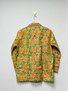 Conjunto de Pijama Floral de Algodón de Lujo Ecológico de 3 Piezas para Mujer, Verano |   Camisa de Dormir Botánica Verde Oliva con Botones, Estilo Relajado - Product Image 6
