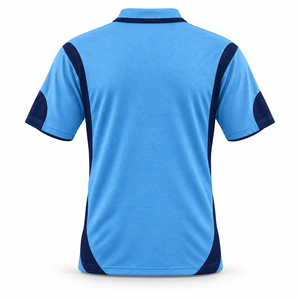 Polo personnalisé en gros pour homme – Coton, col côtelé, color block, manches courtes – Style décontracté streetwear, idéal pour le quotidien et l'été - Product Image 2