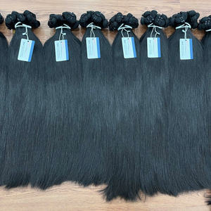 Precio al por Mayor, Cabello Humano Virgen 100% Sin Procesar, Color Natural, Liso Natural, Extensiones de Cabello en Trama - Product Image 4