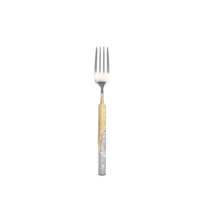 Ensemble de couverts en acier inoxydable de qualité supérieure, très demandé, avec manches en résine, conçu pour une utilisation commerciale et domestique à long terme. - Product Image 2
