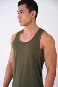 เสื้อกล้ามลำลองผู้ชาย น้ำหนักเบา ผ้าฝ้าย 100% เสื้อกล้ามวิ่ง - Product Image 2