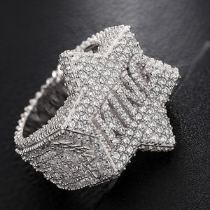 Anillo de Diamantes Plateado de Lujo para Hombre, Corte Brillante Redondo, Diamantes Blancos Sintéticos Cultivados en Laboratorio, Certificado IGI, Joyería para Fiestas - Product Image 3