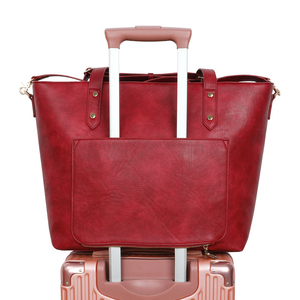 Bolso de hombro de cuero de alta calidad para mujer, último diseño con cuero genuino y forro de PU, MOQ bajo. - Product Image 2